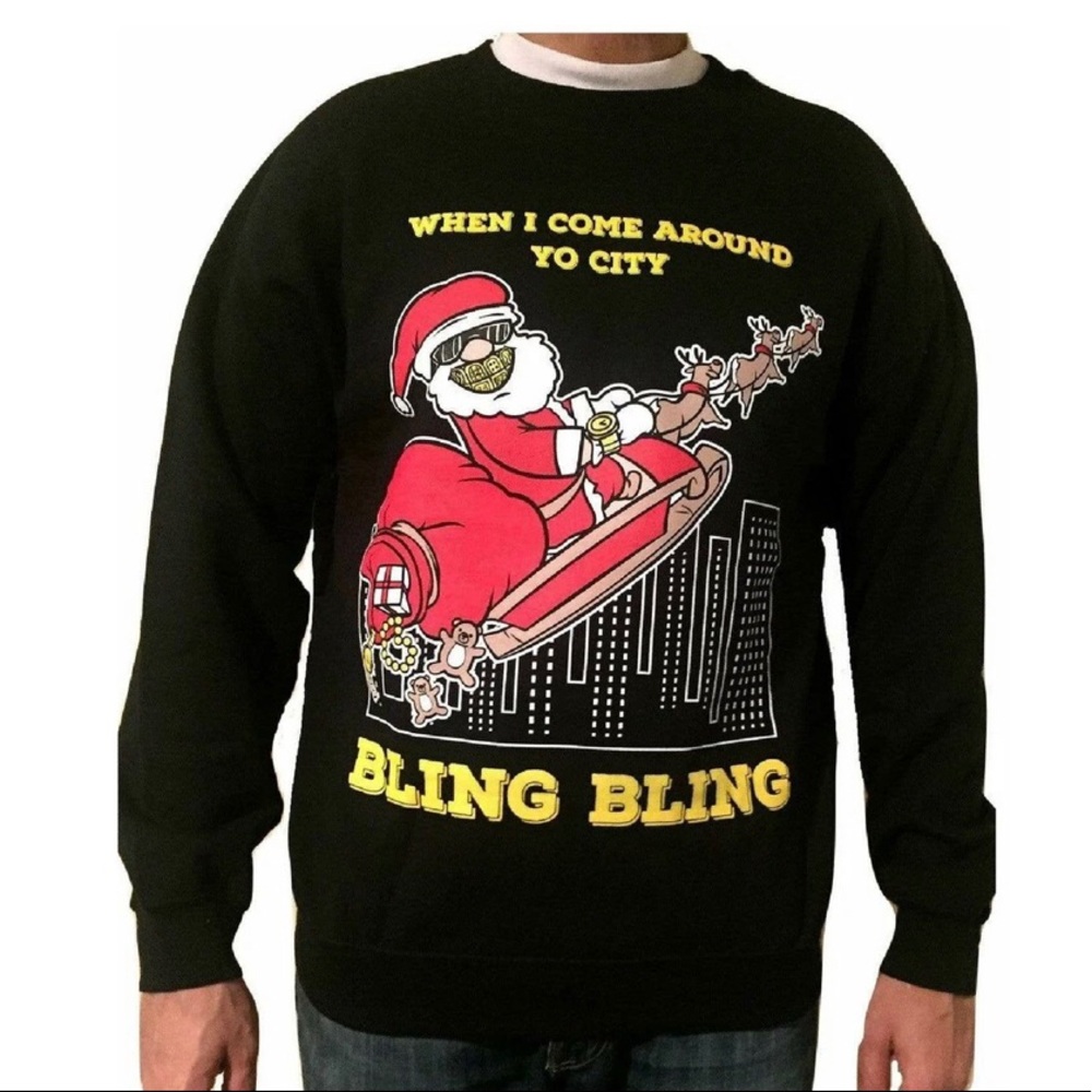 Snowtorious Hip Hop Christmas Sweatshirt Size XL